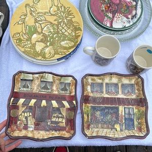 4pcs for $20 in my store ‼️Kate mcratie plate set 2 pieces